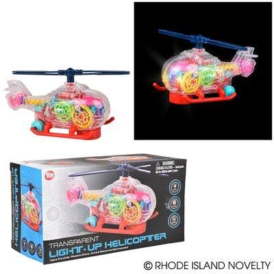The Christmas Ranch 8" Light-Up Transparent Helicopter