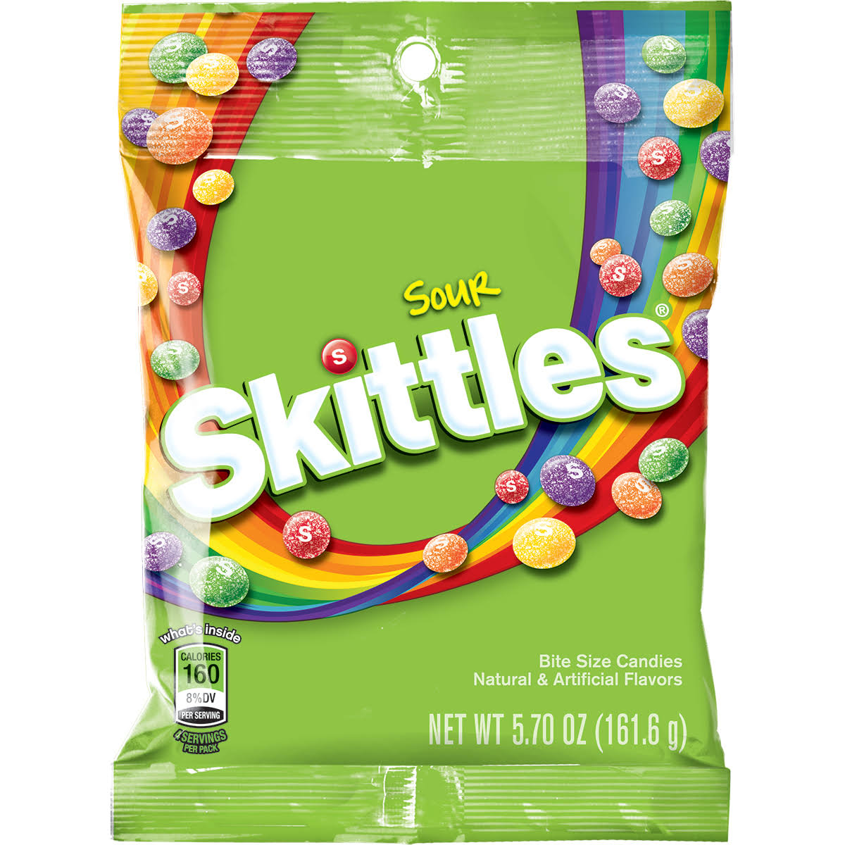 Skittles Bite Size Candies - Sour, 151g