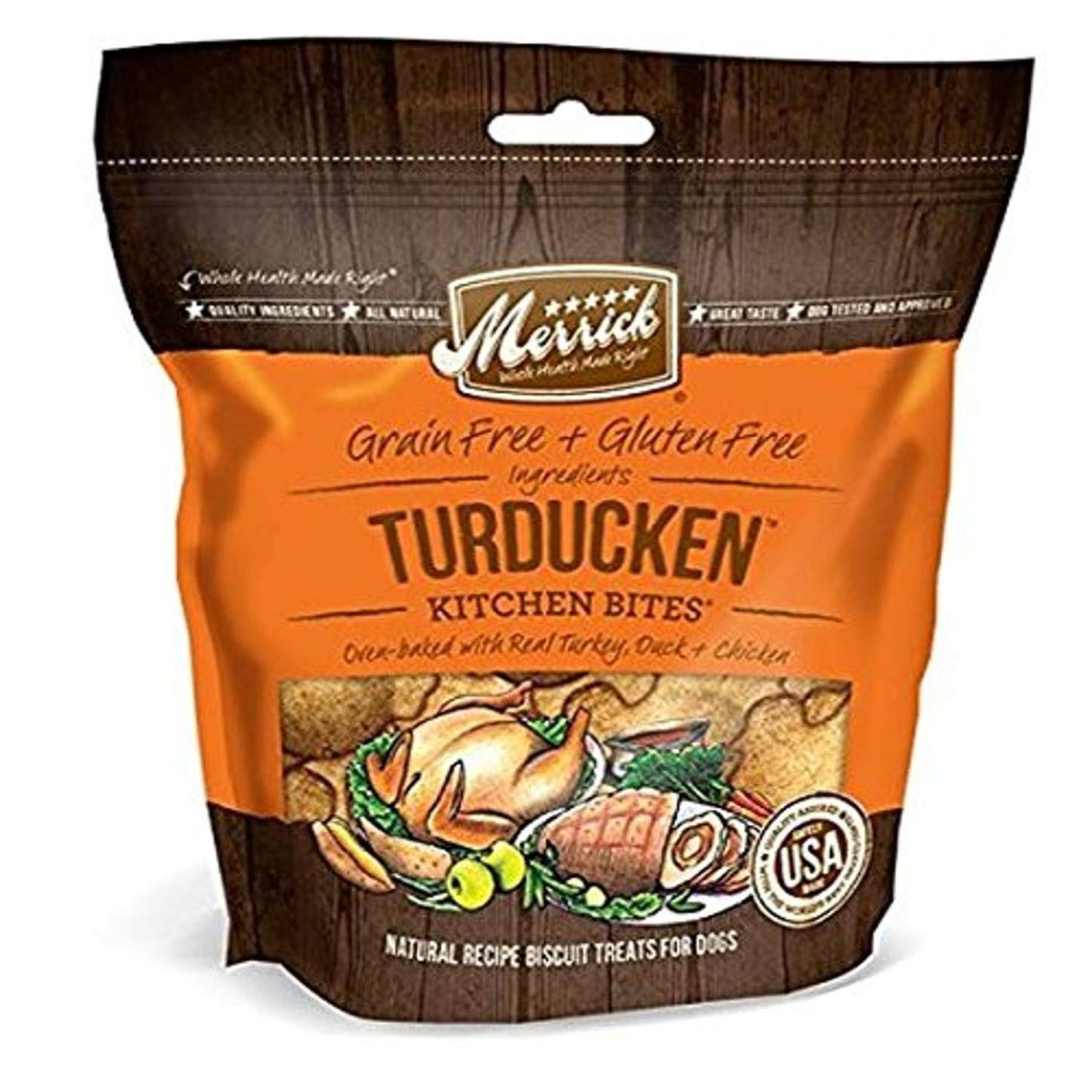 Merrick Kitchen Bites Grain Turducken Dog Treat - 9oz