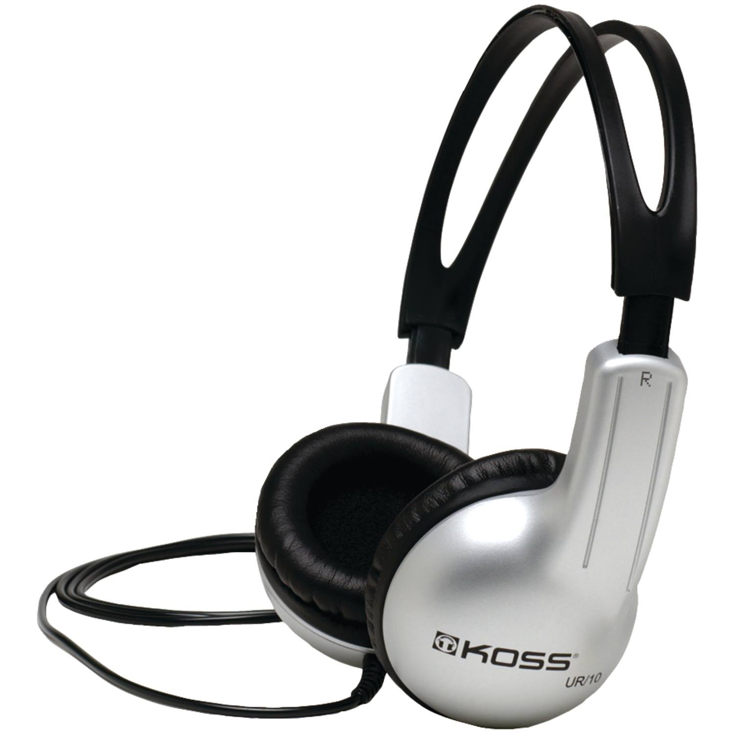 Koss Stereo Headphones - Black & Silver