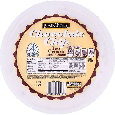 Best Choice Chocolate Chip Ice Cream