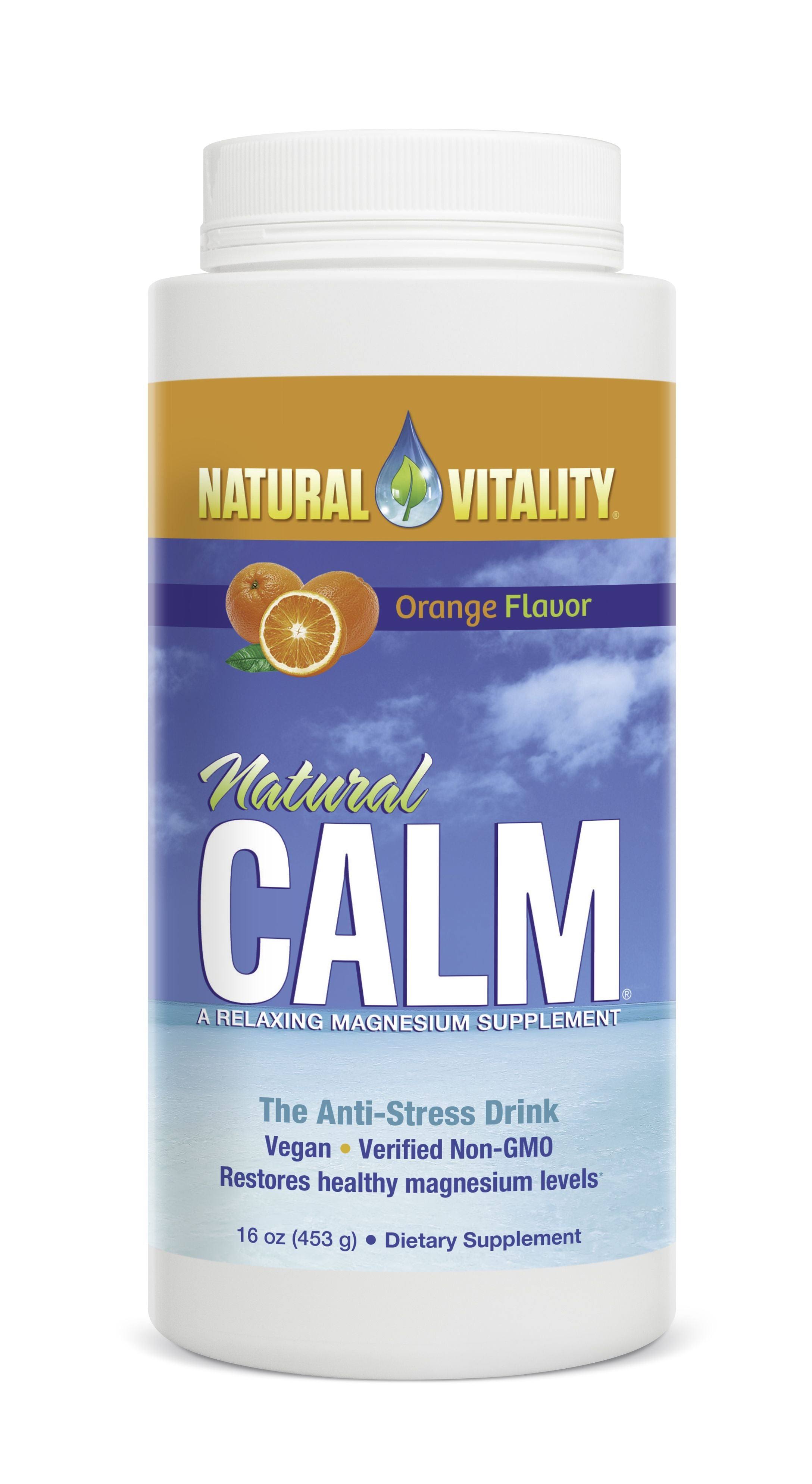 Natural Vitality Natural Calm The Anti-Stress Drink Supplement - Orange Flavor, 16oz