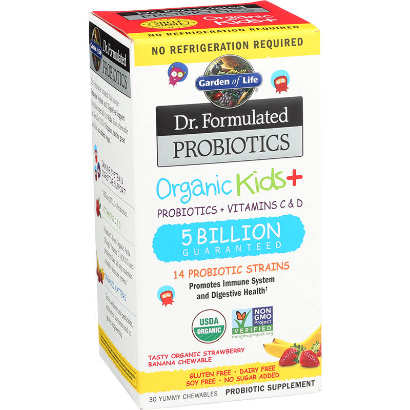 Garden of Life-Dr. Formulated Probiotics Organic Kids-Strawberry