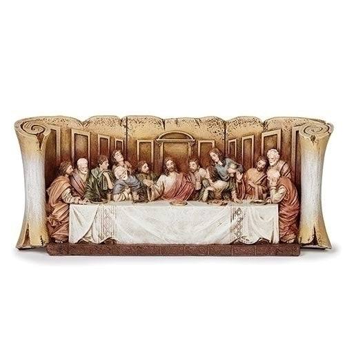 5.25"H The Last Supper Scroll Tabletop Figurine