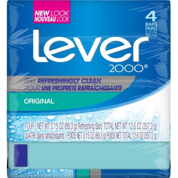 Lever 2000 Original Soap Bar - 3.15oz, 4ct
