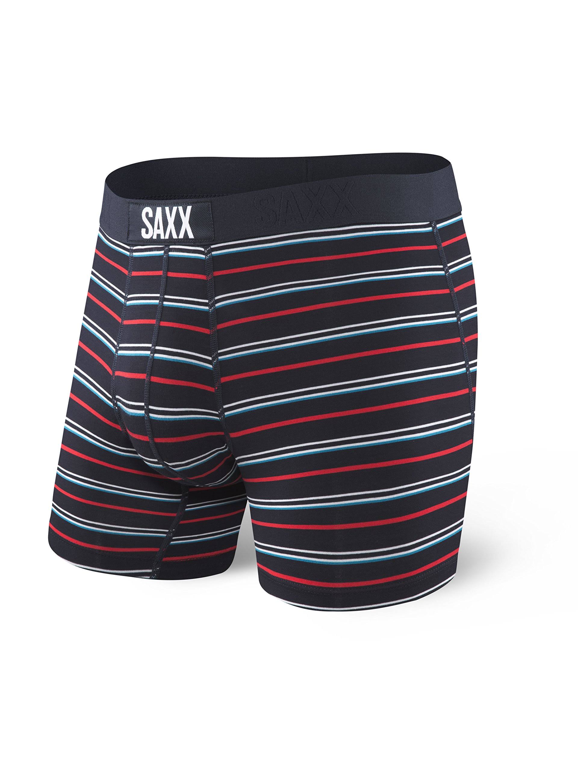 Saxx Vibe Boxer Brief - Ink Coast Stripe