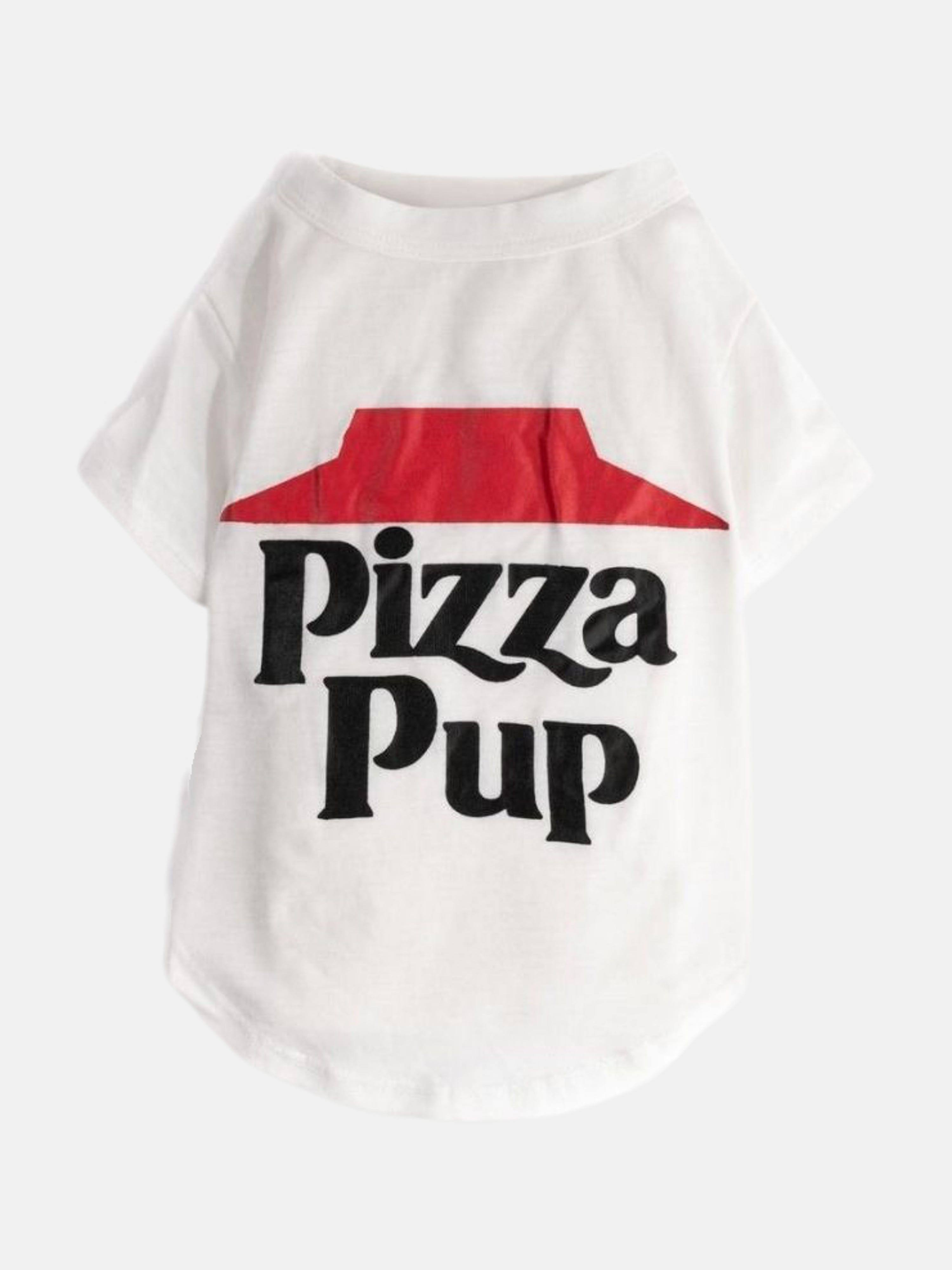 fabdog Pizza Pup T-Shirt - White - 16 APP2924
