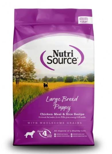 NutriSource Large Breed Dry Puppy Food - Chicken and Rice, 30lb