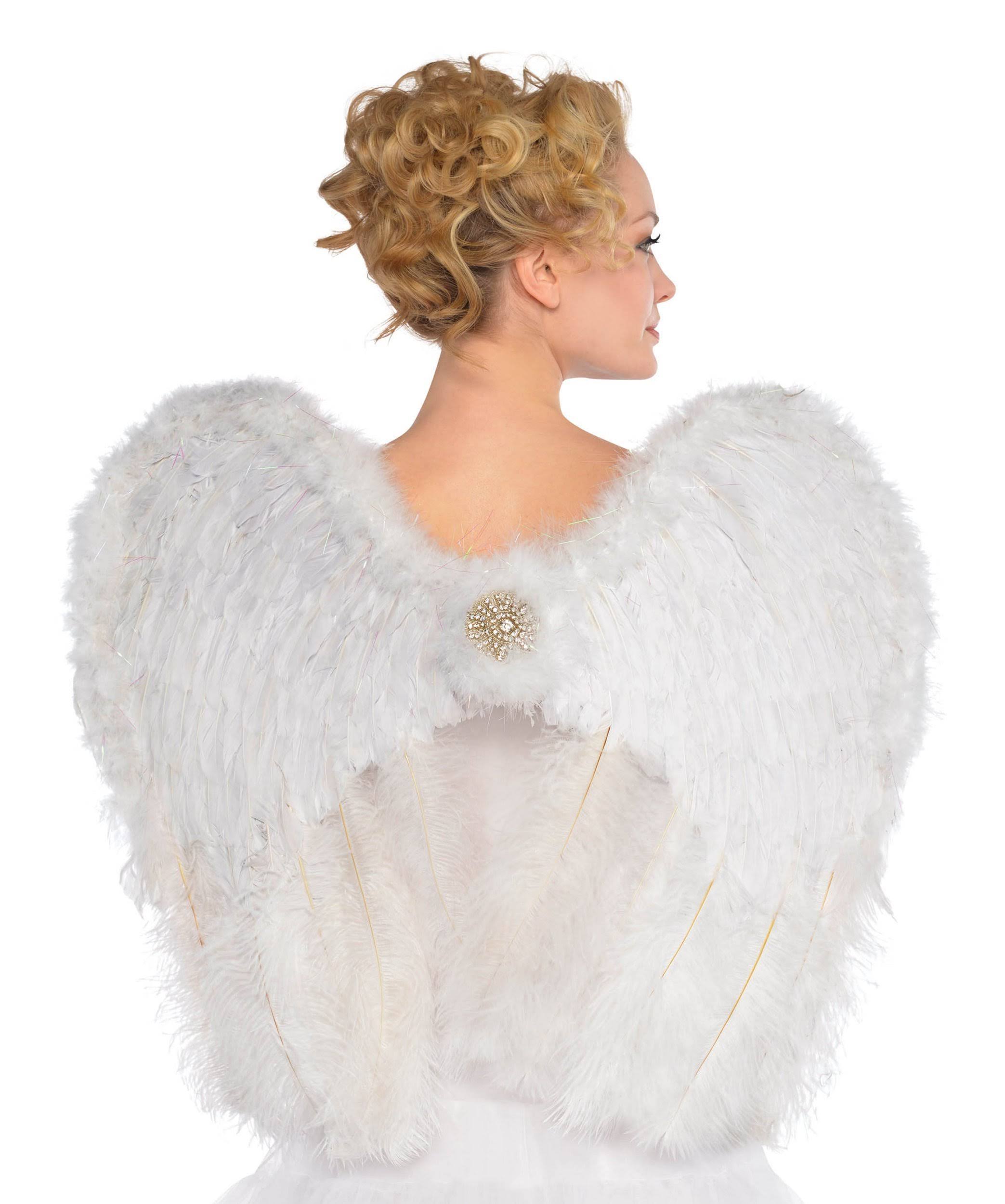 Angel Deluxe Feather Wings Adult Costume Accessory