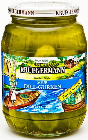 Kruegermann Sour Dill Gurken Pickles (32 floz)