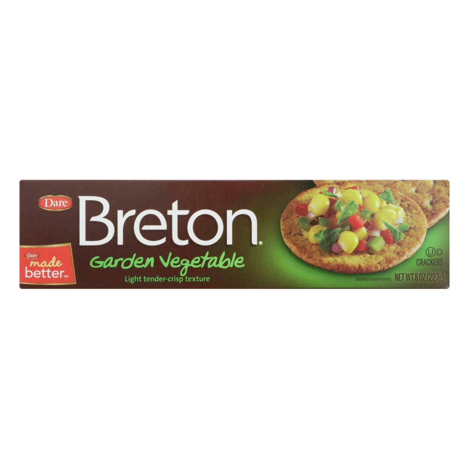 Breton Garden Vegetable Cracker - 8 Oz