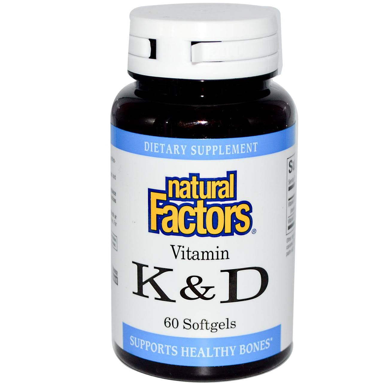 Natural Factors Vitamin K & D - 60 Softgels