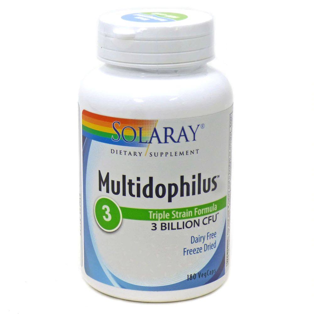Solaray Multidophilus 3 Billion Dietary Supplement - 180 Capsules