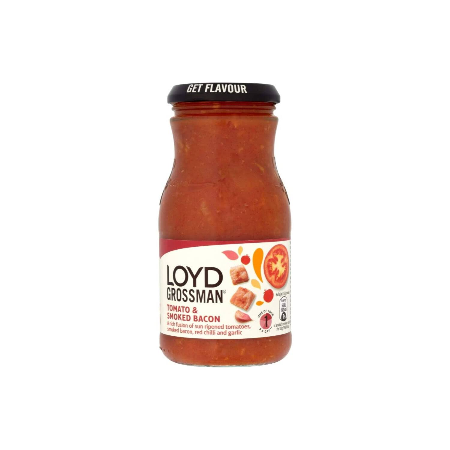 Loyd Grossman Tomato and Smoked Bacon Pasta Sauce - 350g