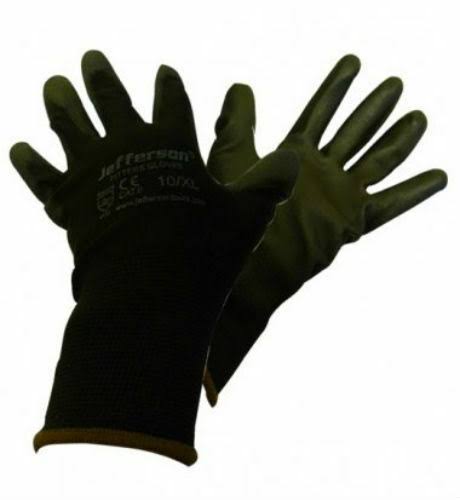 MECHANIC 10PK … L JEFFERSON BLACK Fitters Gloves 
