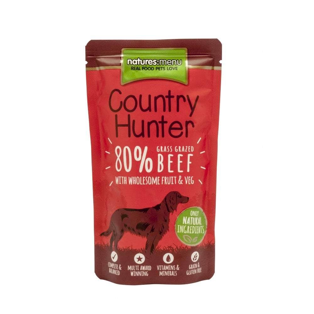 Natures Menu Country Hunter Dog Pouch - Beef