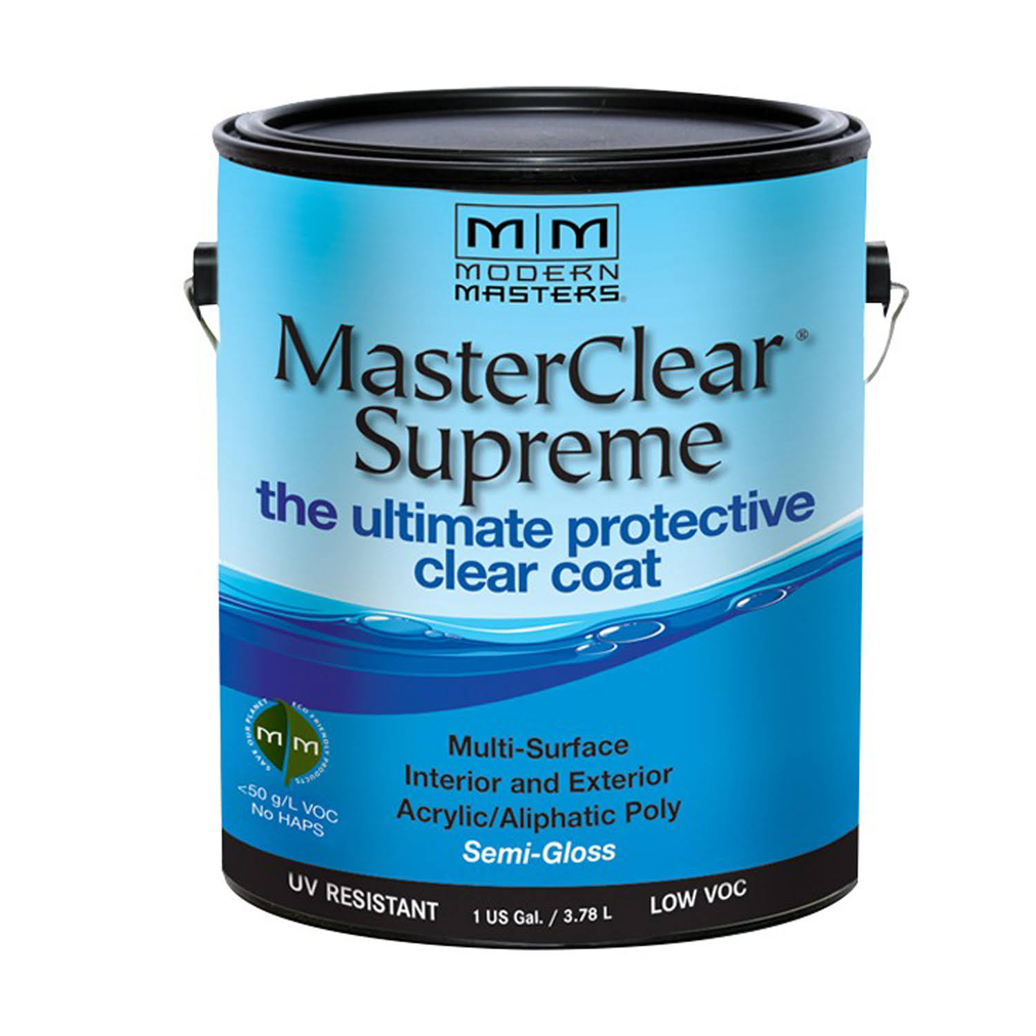 Modern Masters MCS903GAL 1 Gal. Semi- Gloss Masterclear Supreme Protective Clear Coat