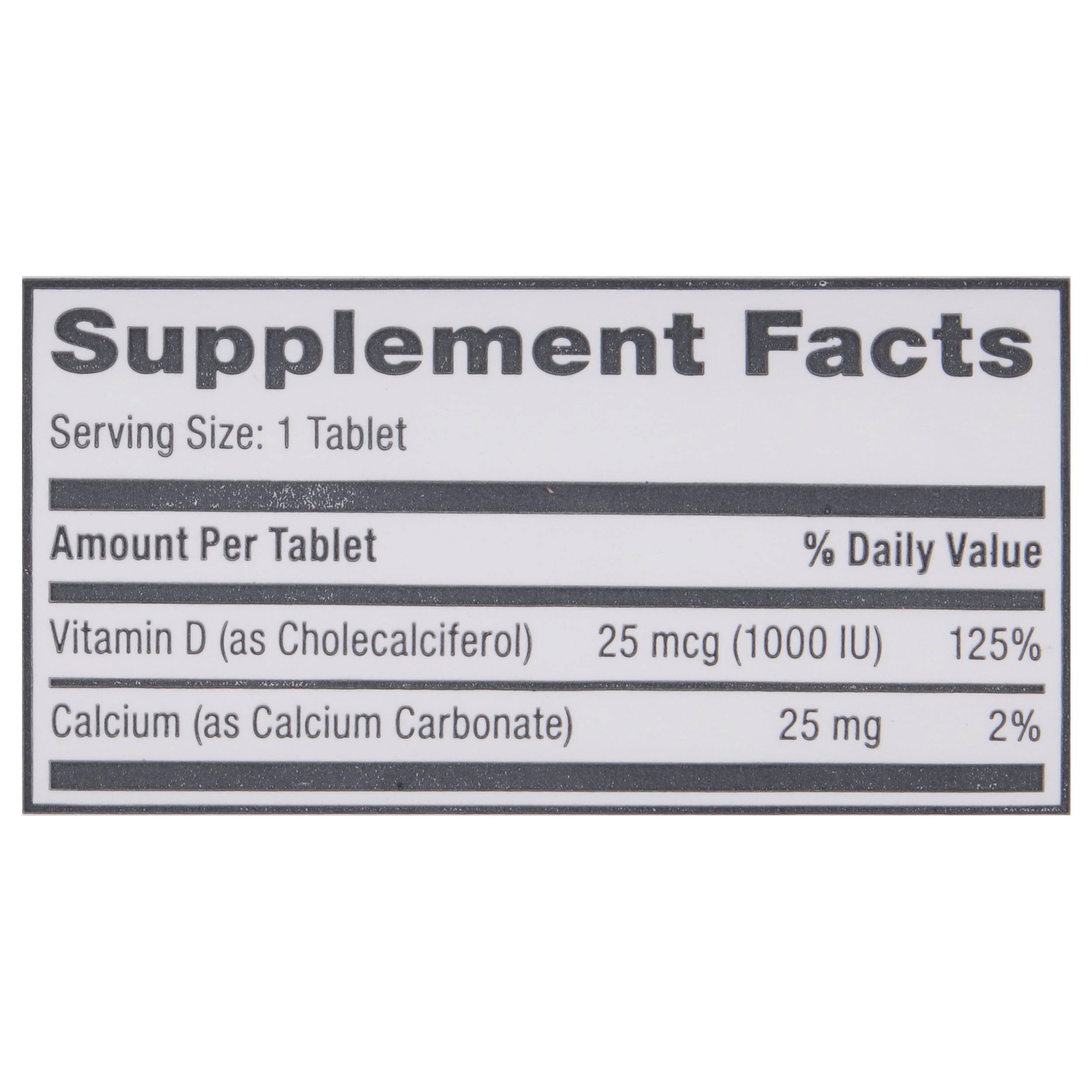 Vitamin D3 TB 25MG-25MCG 100CT Pack of 1