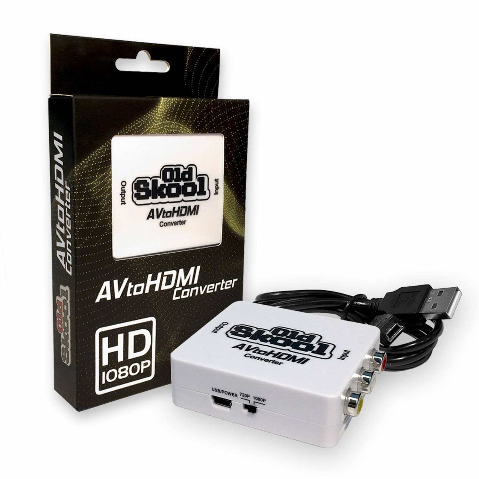 Old Skool AV to HDMI Converter - White