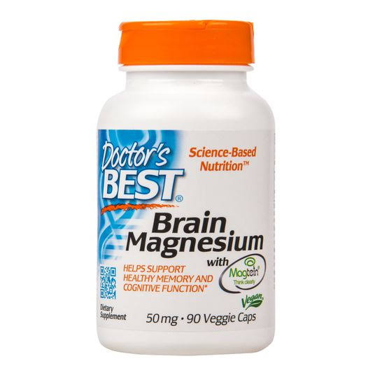Doctor's Best Brain Magnesium 75mg Dietary Supplement - 60 Capsules