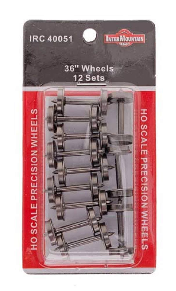 Intermountain 40051 Ho Scale Metal Wheels 36 Standard 12 Sets in Packa
