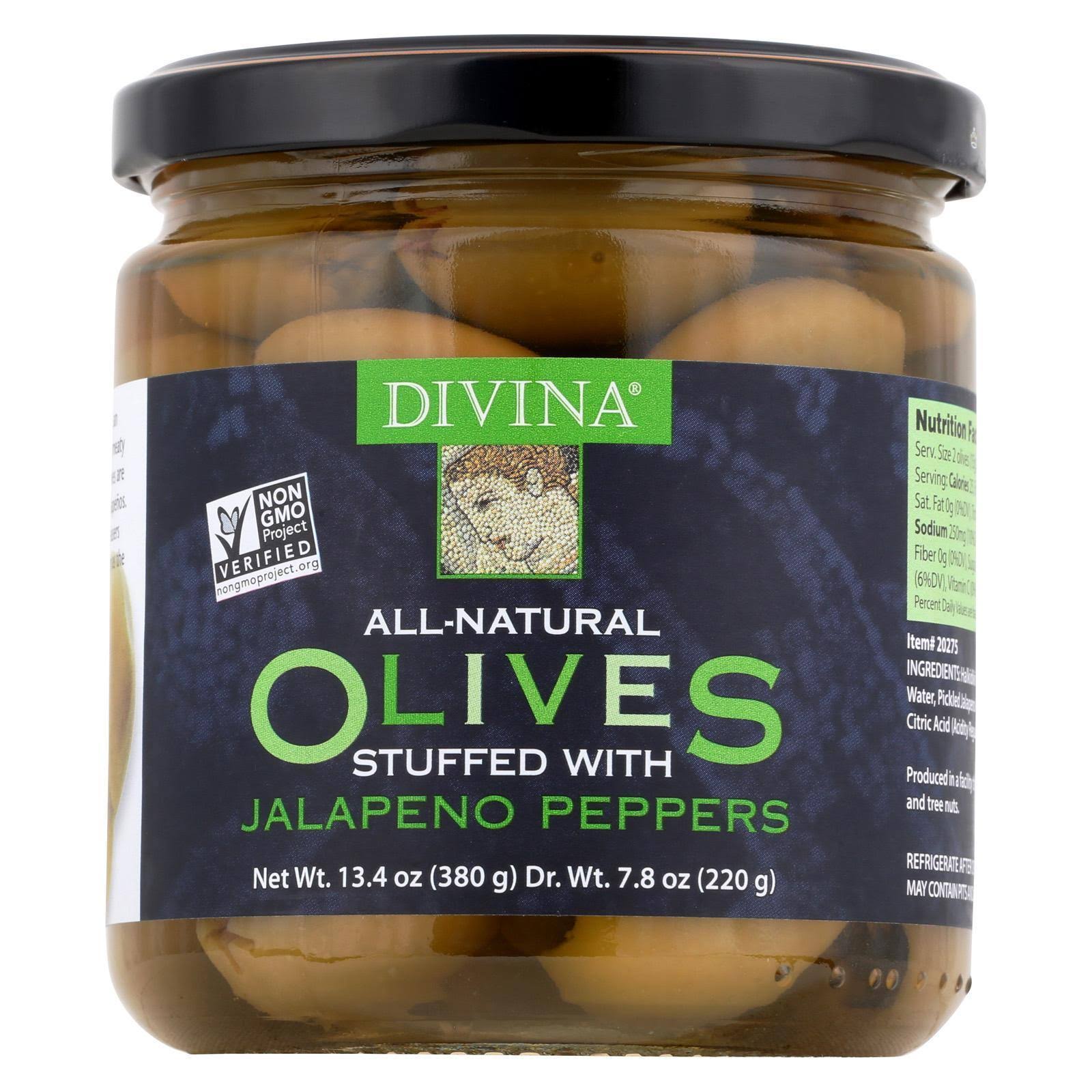 Divine Olives Stuffed & Jalapeno Peppers - 230ml