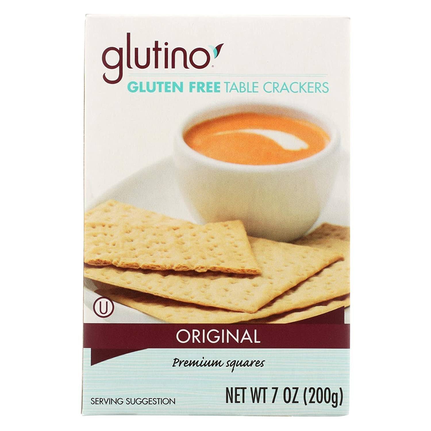 Glutino Table Crackers 7-Ounce Boxes (Pack of 12)