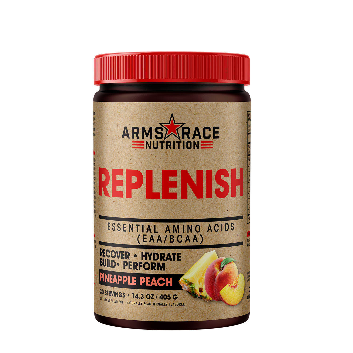 Arms Race Nutrition Replenish Amino Acids - Pineapple Peach - 30 Servings