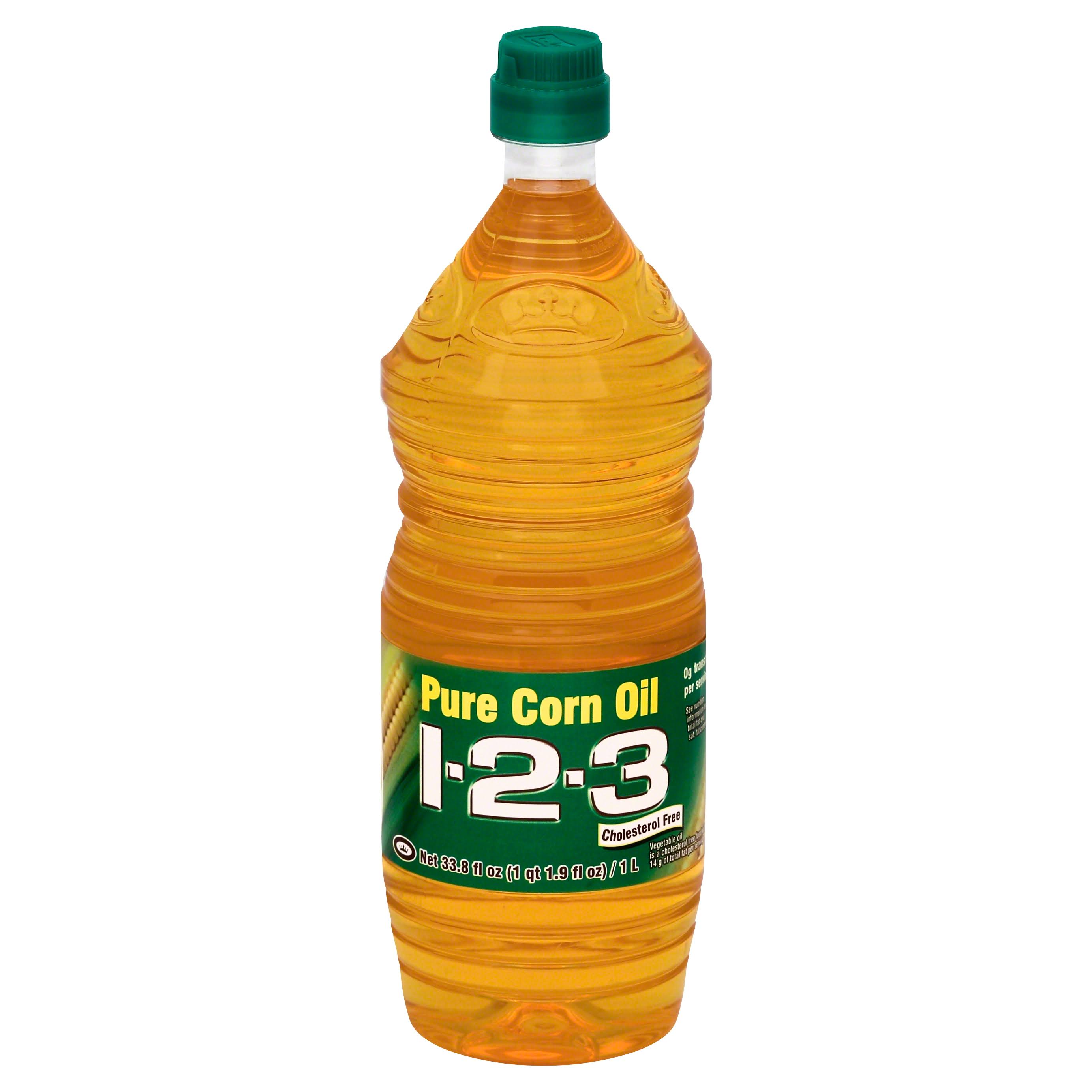 1-2-3 Pure Corn Oil - 33.8oz