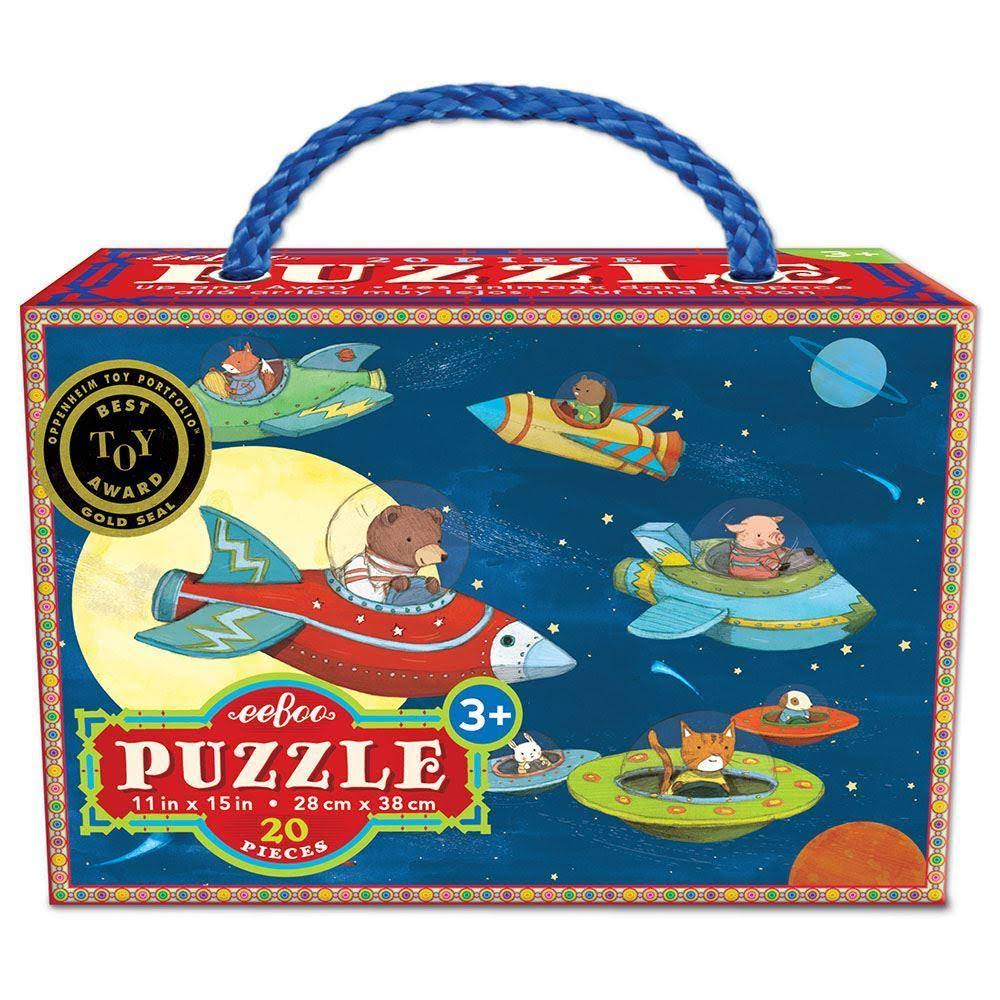 Eeboo Puzzel Up And Away Puzzle - 11" X 15"