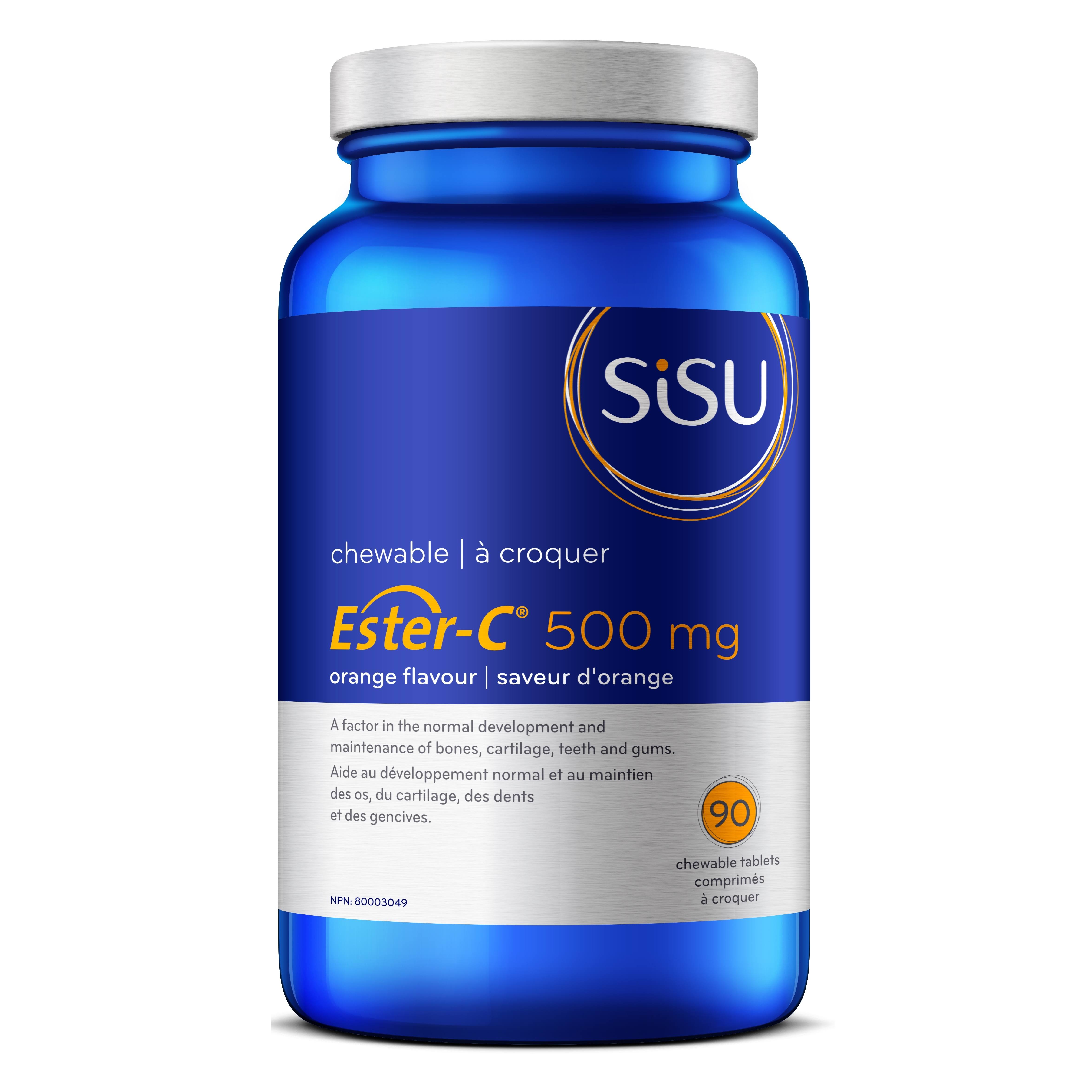 Sisu Ester-C 500mg Orange 90 Chewable Tablets