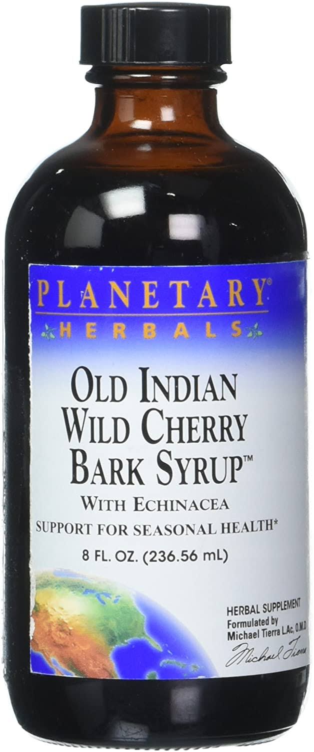 Planetary Herbals Old Indian Wild Cherry Bark Syrup - 8oz