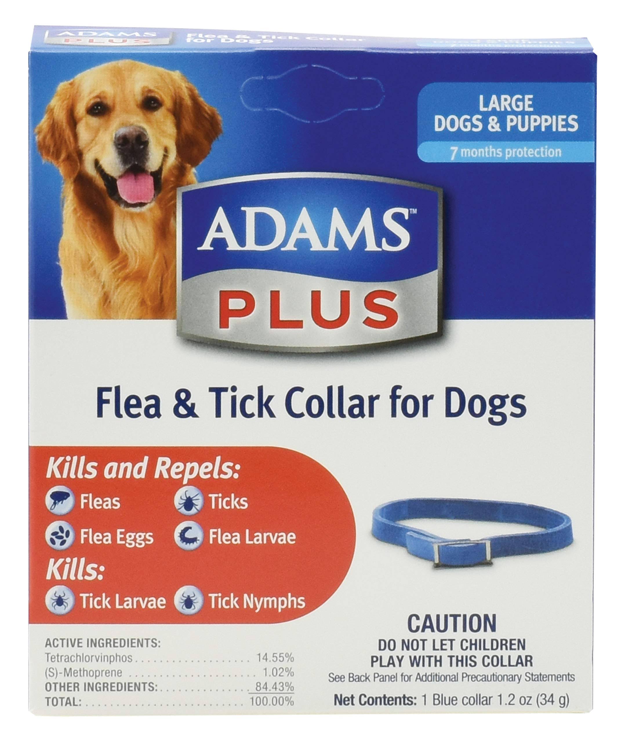 Adams Plus Flea & Tick Collar For Dogs - Large