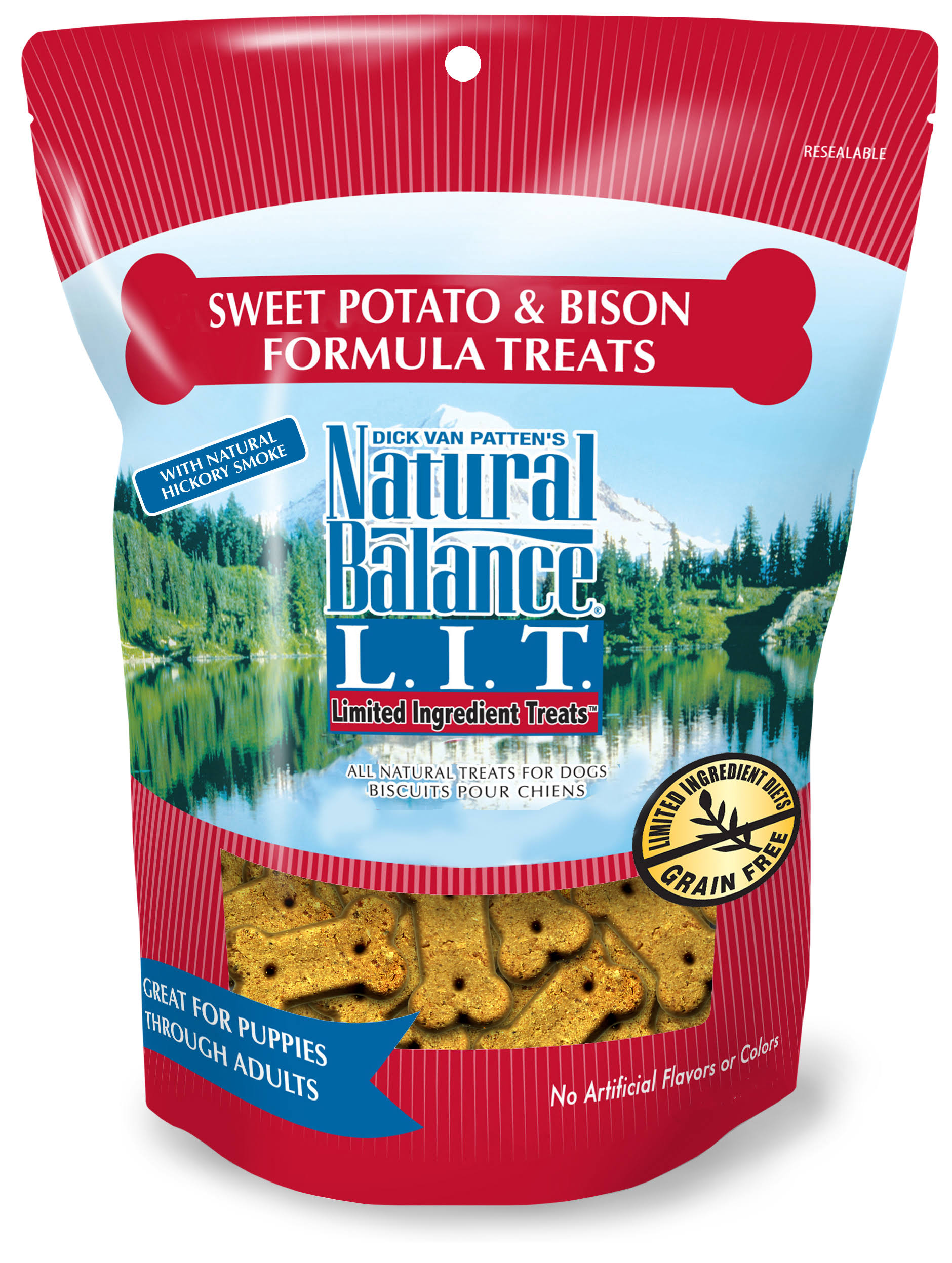 Natural Balance Limited Ingredient Dog Treats - Sweet Potato & Bison Formula, 14oz