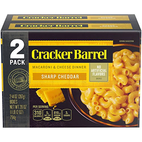 Cracker Barrel Sharp Cheddar Macaroni & Cheese Dinner - 14 oz