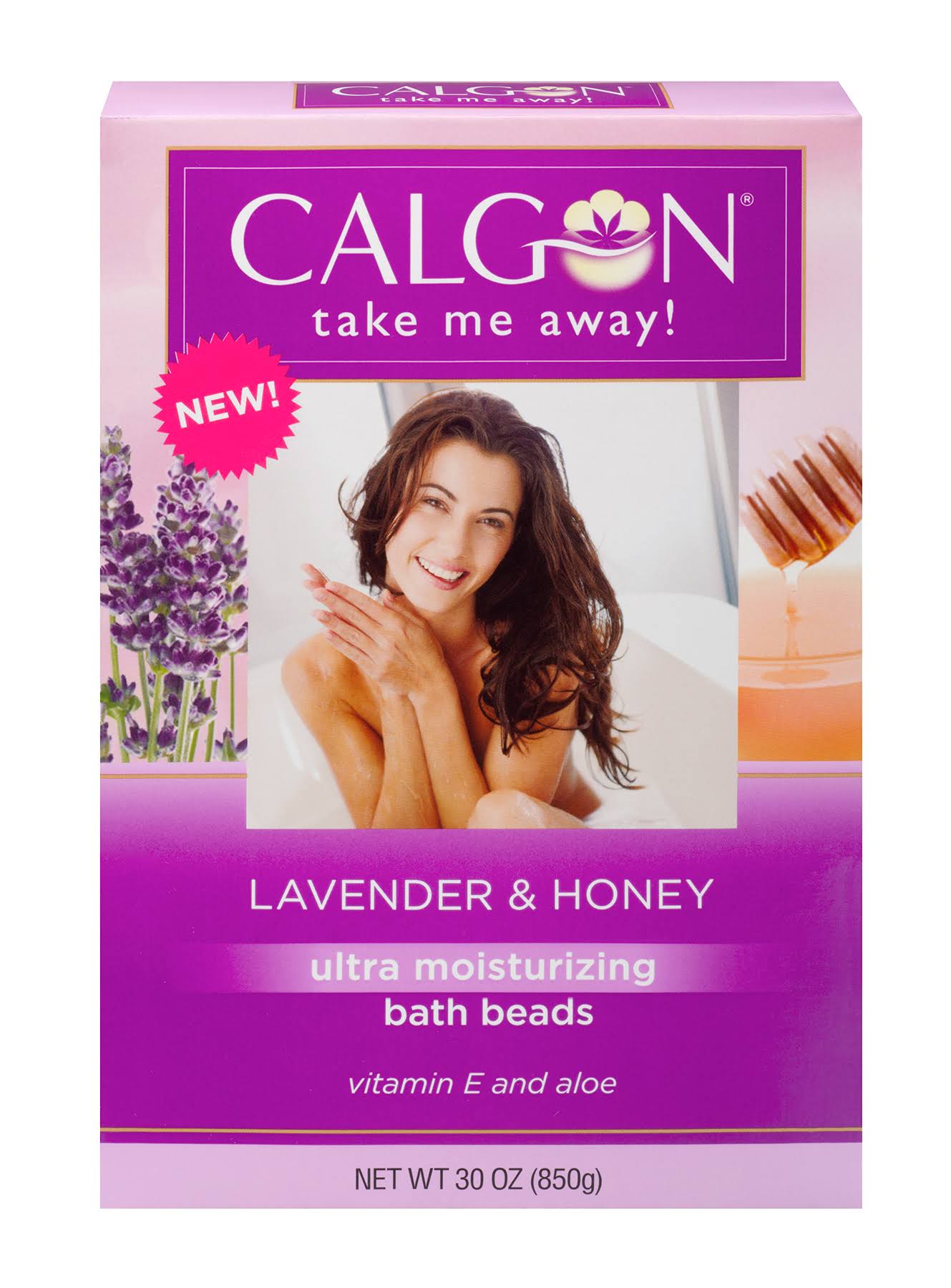 Calgon Take Me Away Ultra Moisturising Bath Beads - Lavender Vanilla, 890ml