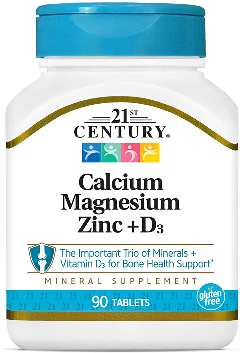 21st Century Cal Mag Zinc +D3 Dietary Supplement - 90 Tablets