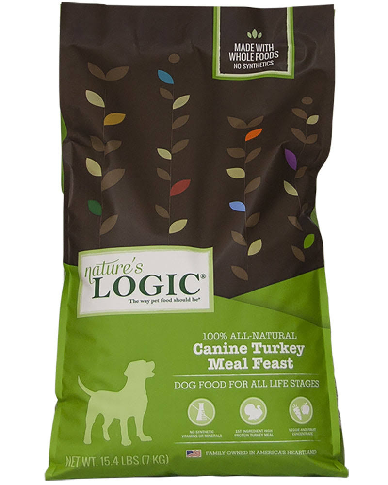 Nature's Logic Canine Turkey Meal Feast Dry Dog Food - 25-lbs