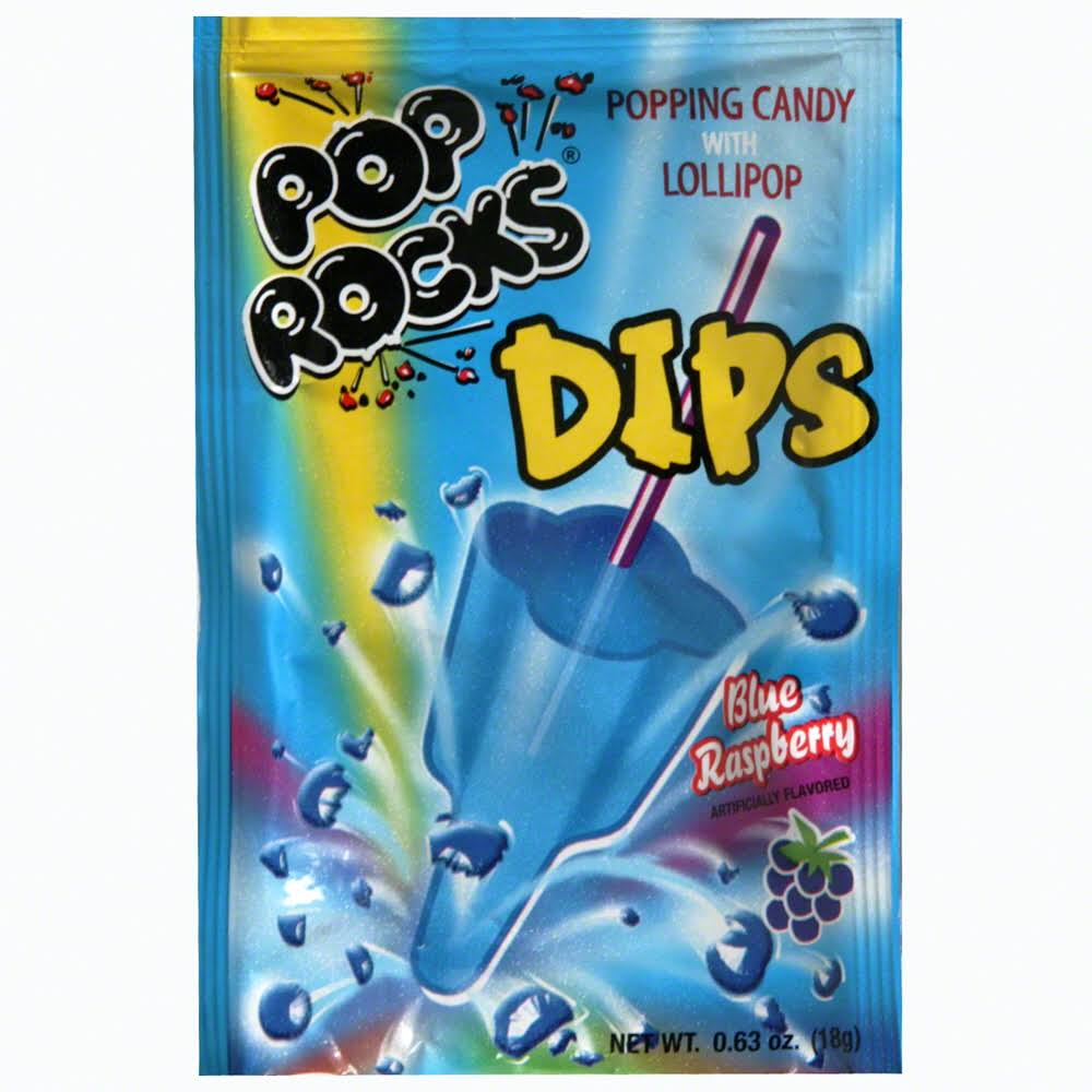 Pop Rocks Lollipop Dips - Blue Raspberry, 0.63oz