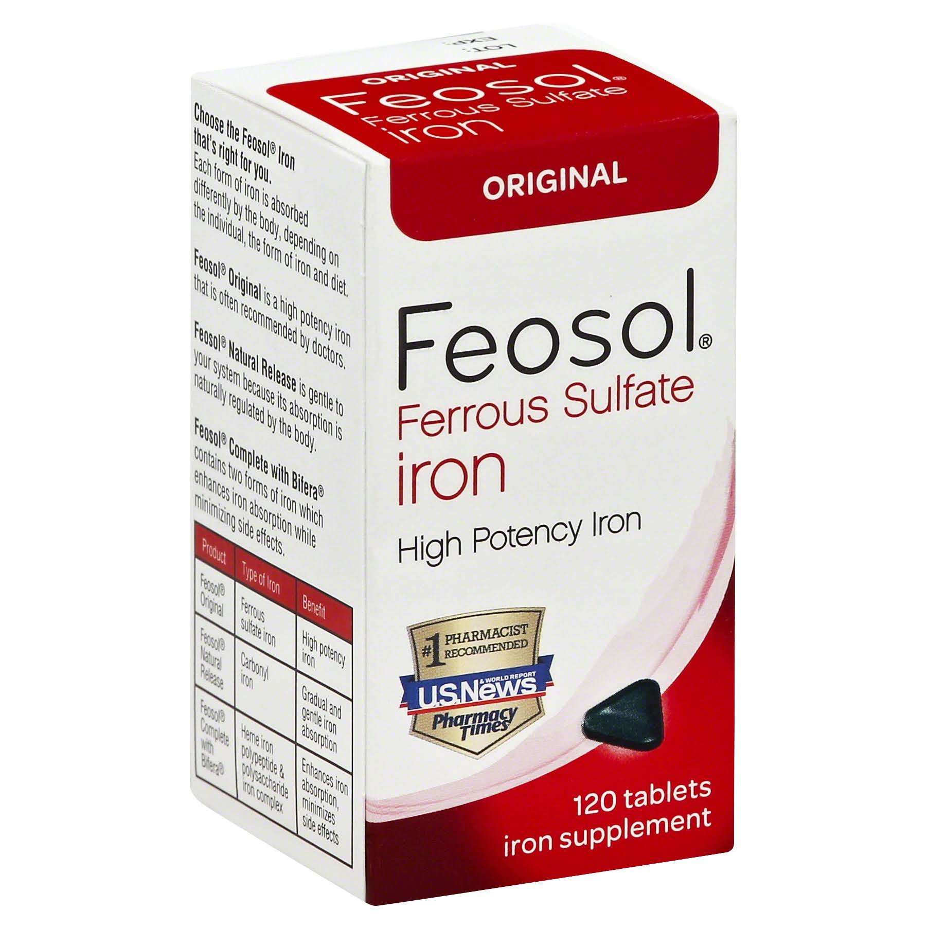 Feosol Original Ferrous Sulfate Iron Supplement