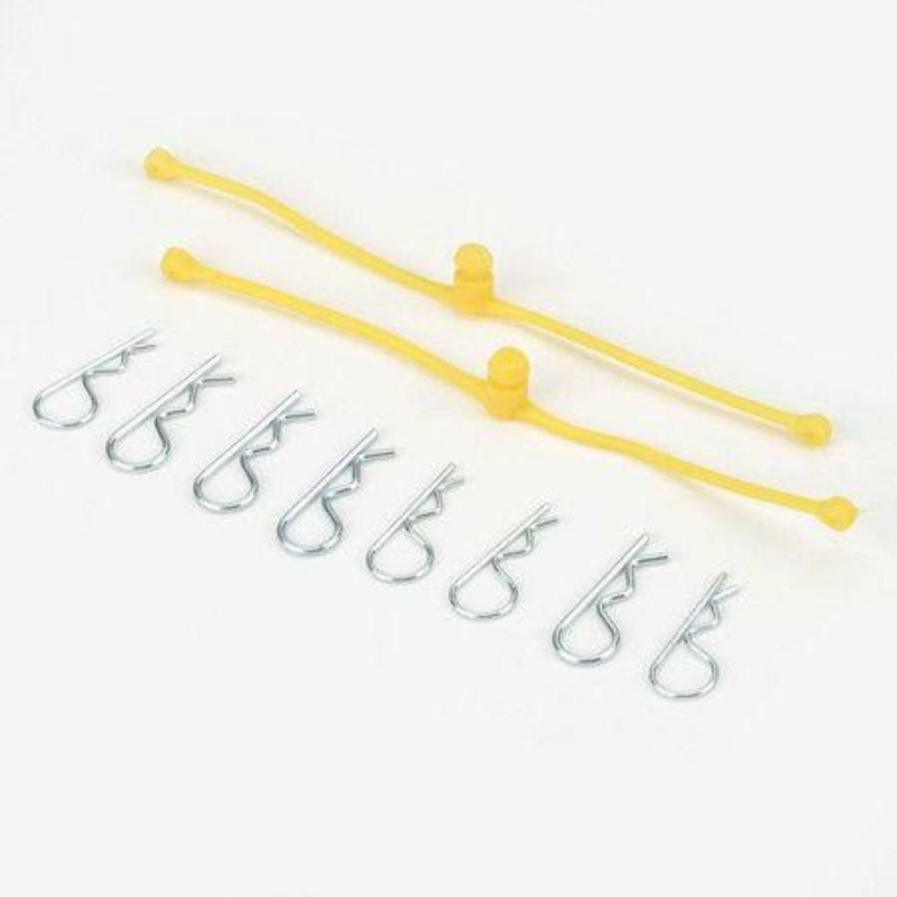 Dubro 2247 Yellow Body Clips / Klip Retainers (2)