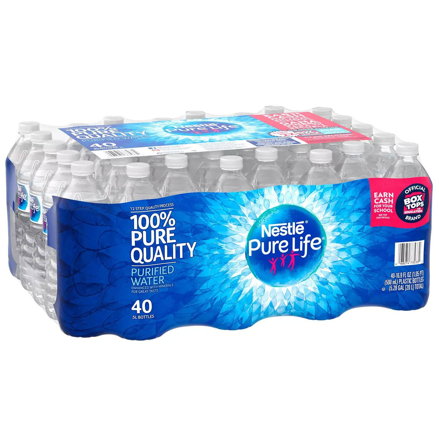 Nestle Pure Life Purified Water - 16.9oz, x40