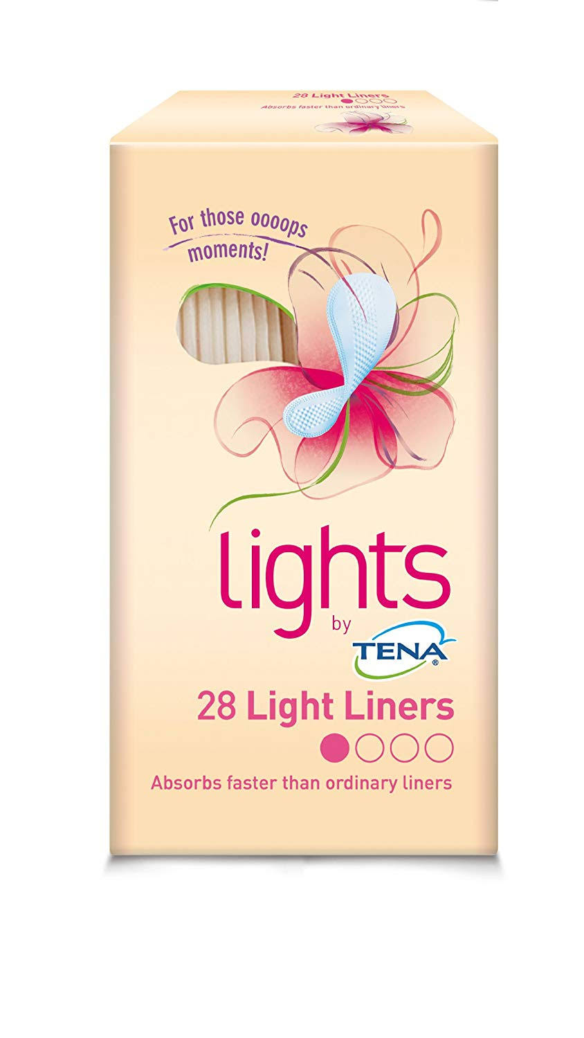 Tena Light Liners Pantyliners - 28 Pack