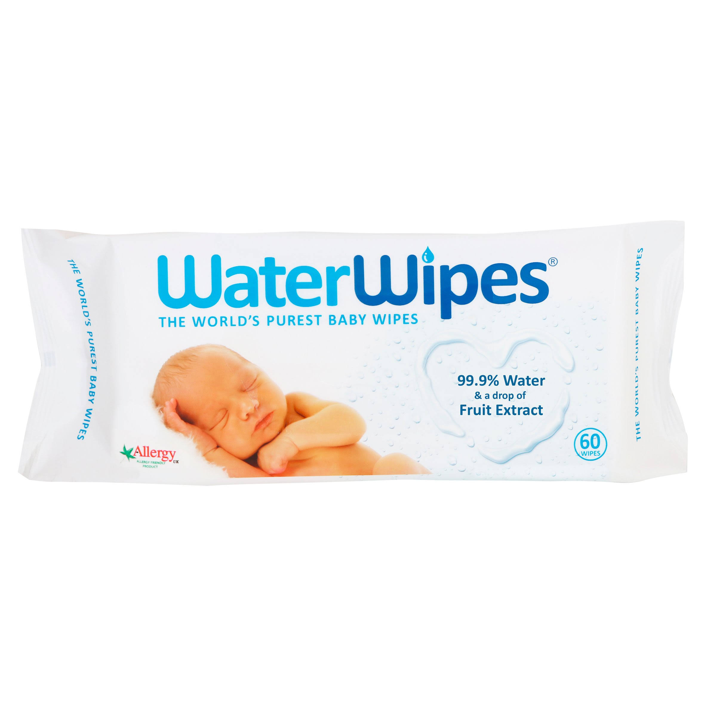WaterWipes Sensitive Baby Wipes - 60pcs