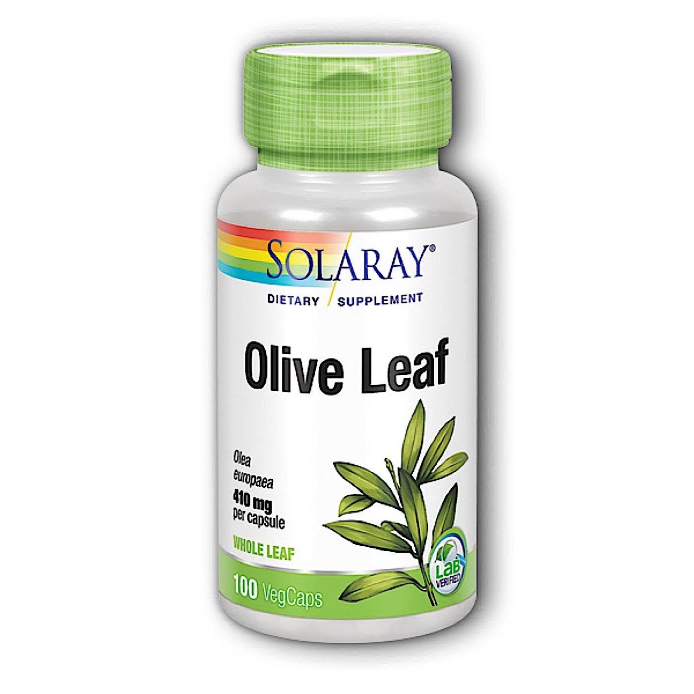 Solaray Olive Leaf Supplement - 410mg, 100ct