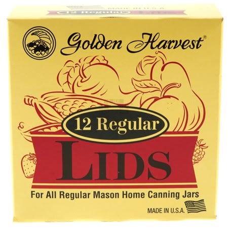Golden Harvest Regular Canning Lids Pack of 12