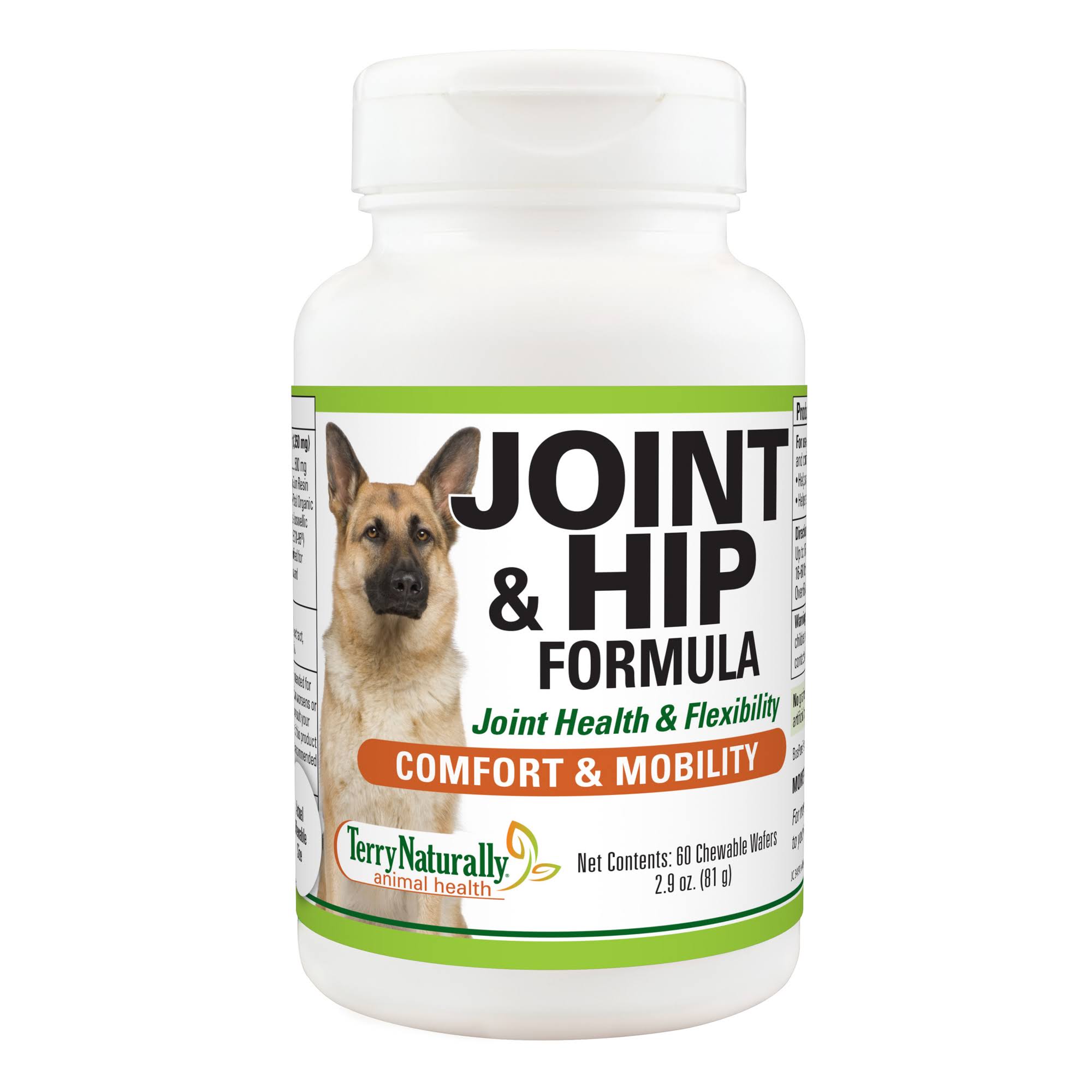 Terry Naturally Animal Health Joint & Hip Formula - 60 Chewable Wafers