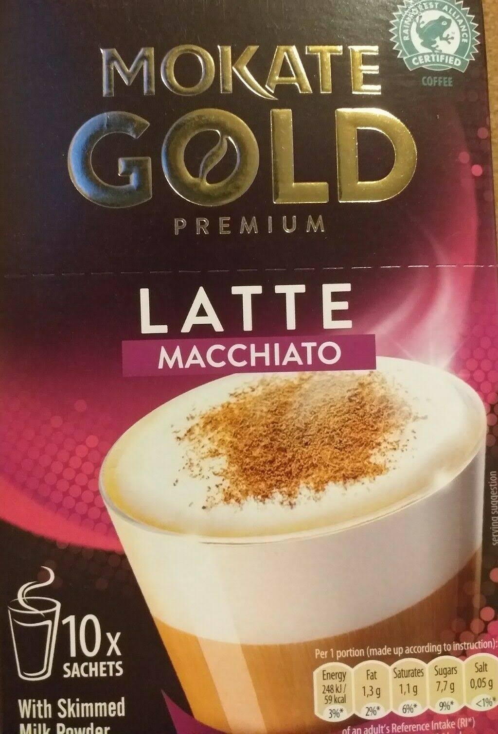 Mokate Gold Premium Instant Coffee Sachets 10 Pack - Latte Macchiato