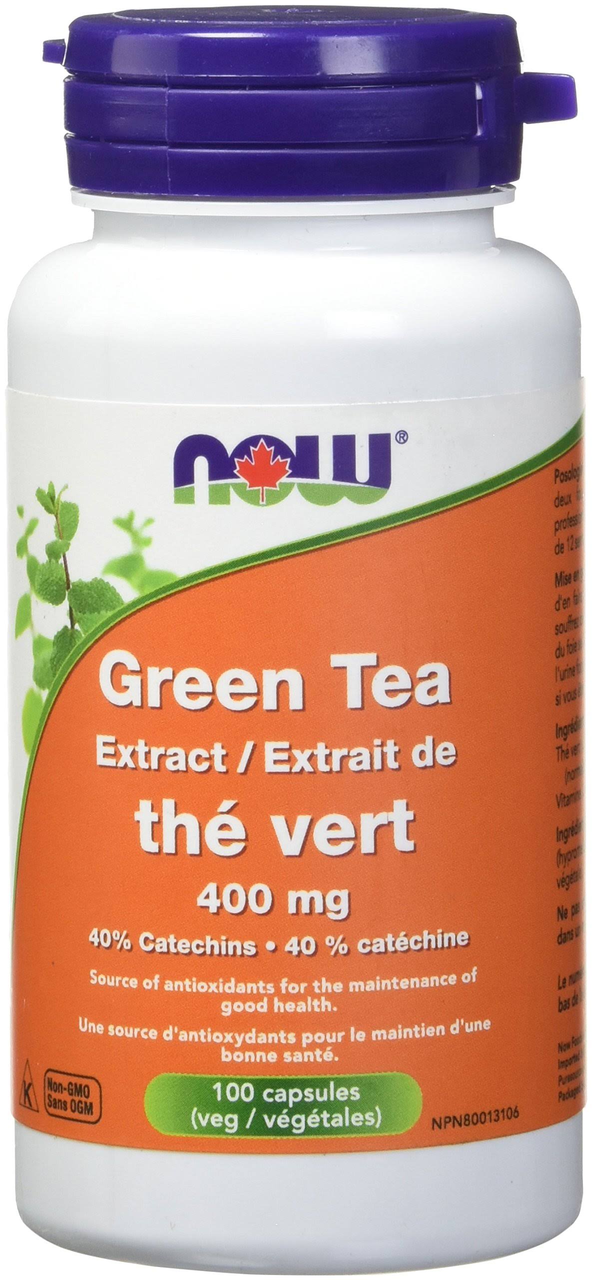 Now Green Tea Extract Dietary Supplement - 100ct