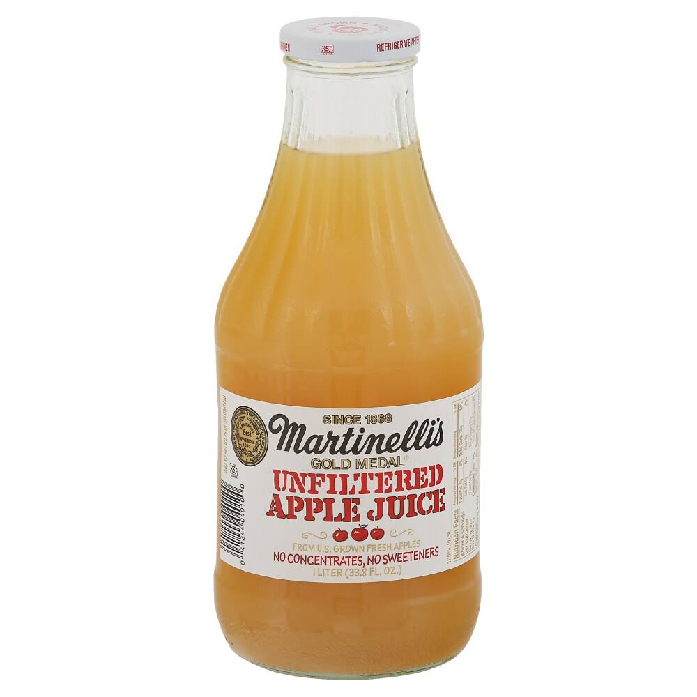 Martinelli's Apple Juice, Unfiltered - 33.8 fl oz